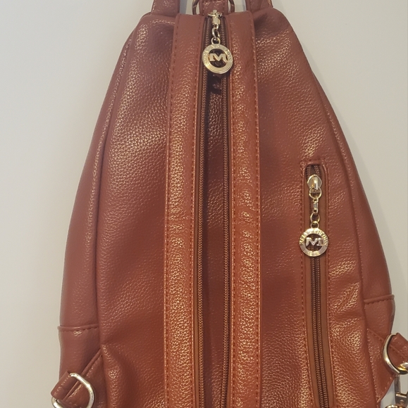 Brown Convertable Backpack Purse - Picture 3 of 7